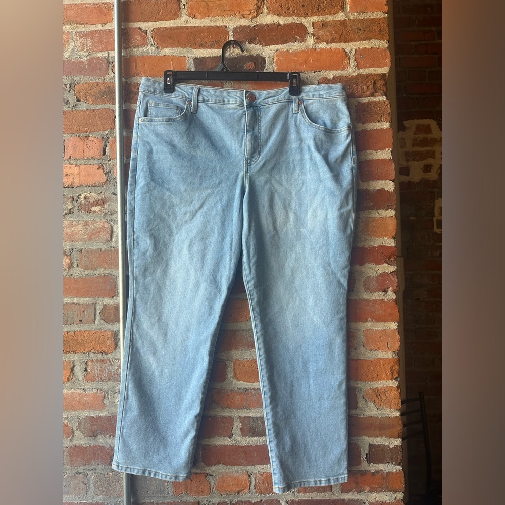 Terra & Sky Light Blue Straight Leg Jeans